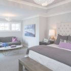 Light Gray And Purple Bedroom