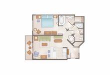 Disney Saratoga Springs 1 Bedroom Floor Plan