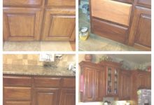 Staining Wood Cabinets Before And After