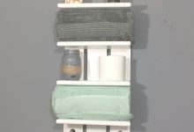 Bathroom Shelf With Hooks