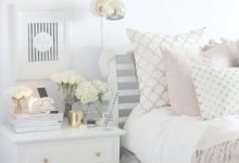 White Gold Pink Bedroom