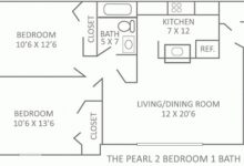 750 Square Feet 2 Bedroom Apartment