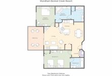 Bonnet Creek 2 Bedroom Floor Plan