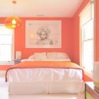 Red Orange Bedroom