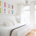 White Bedrooms With Pops Of Color