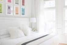 White Bedrooms With Pops Of Color