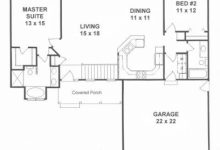 2 Bedroom House Floor Plans With Garage