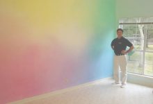Rainbow Wall Bedroom