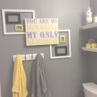 Yellow Grey Bathroom Decor